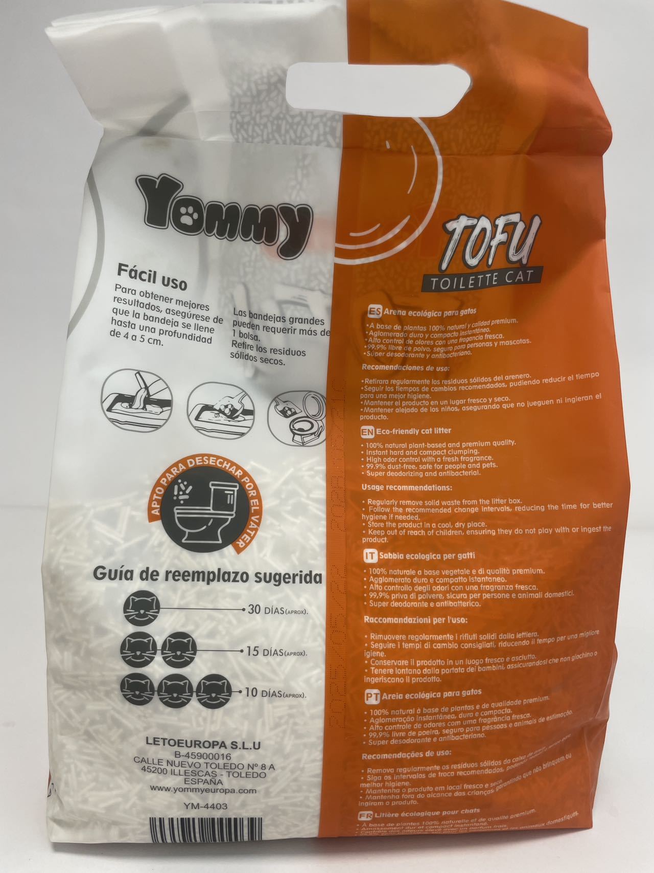 6L Pure Tofu Cat Litter