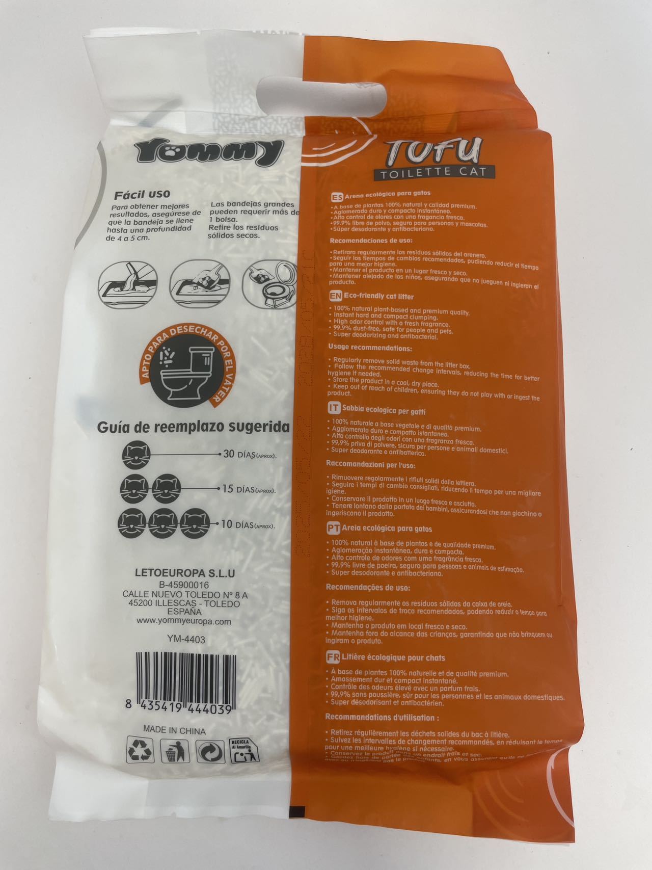 6L Pure Tofu Cat Litter